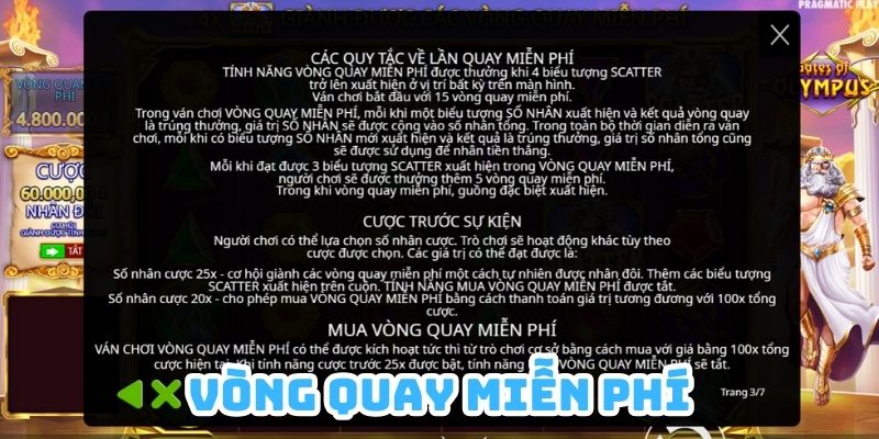 Vòng quay miễn phí của Cánh Cổng Olympus còn mang đến nhiều ưu điểm thú vị